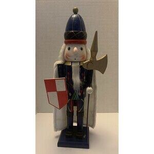 VINTAGE KINGSBRIDGE Hand Painted Deluxe Euro Style Wooden Nutcracker 20"